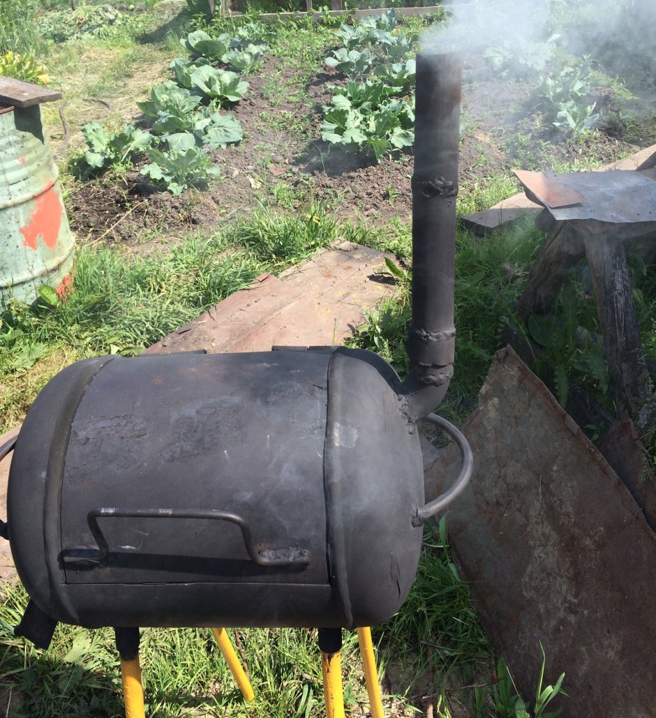 Коптильня из гидроаккумулятора 80 литров