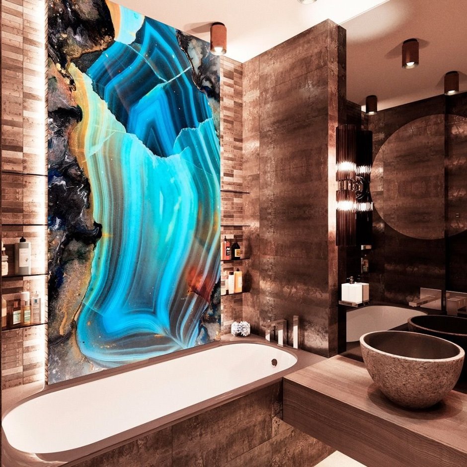 Необычное панно в ванную
