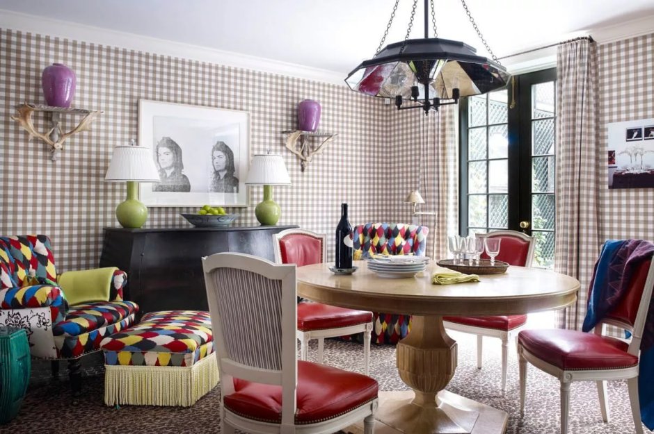 Интерьер в клеточку