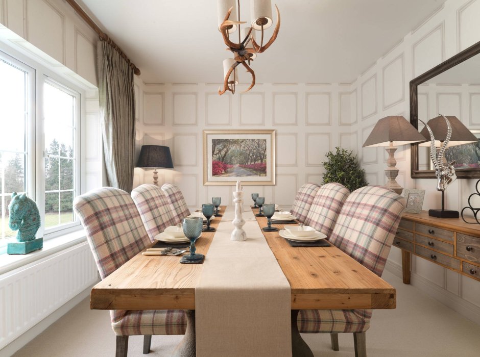 Шотландский стиль в интерьере кухни