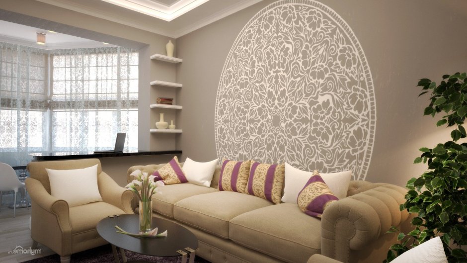 Красивые обои для стен в гостиную