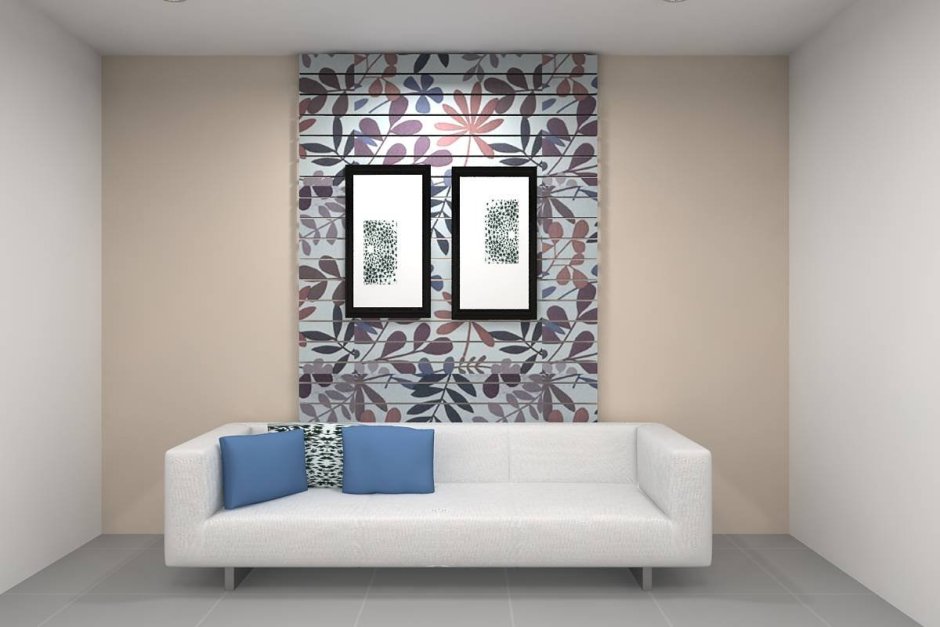 Вставки из обоев в интерьере