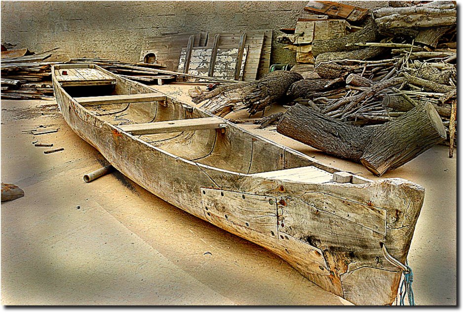 Постер Старая лодка