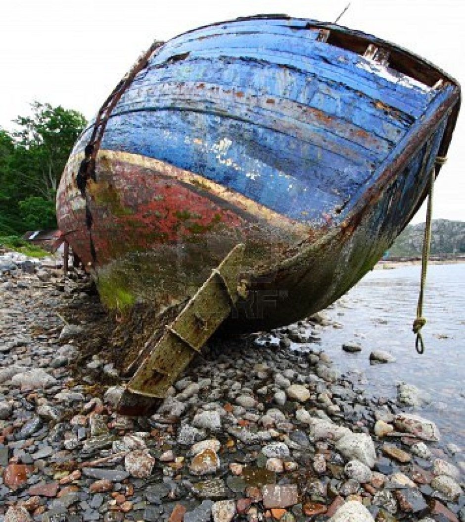 Перекраска Старая лодка