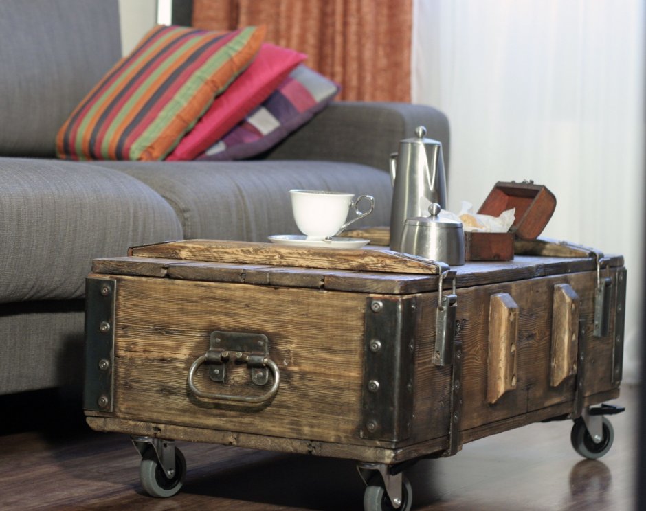 Чемодан сундук лофт