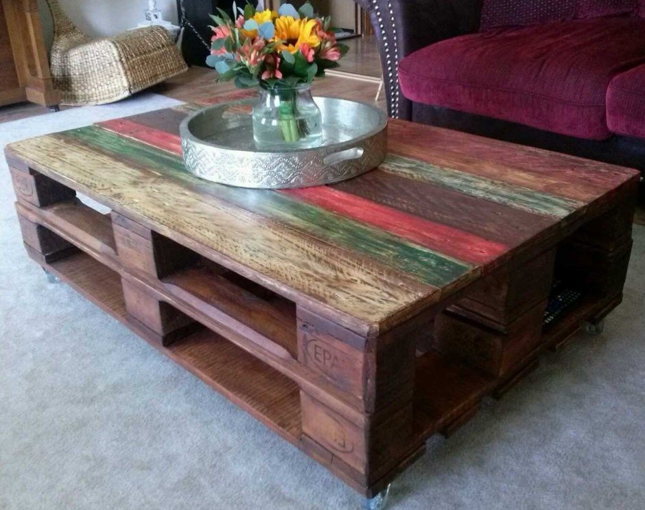 Кофейный стол из поддонов