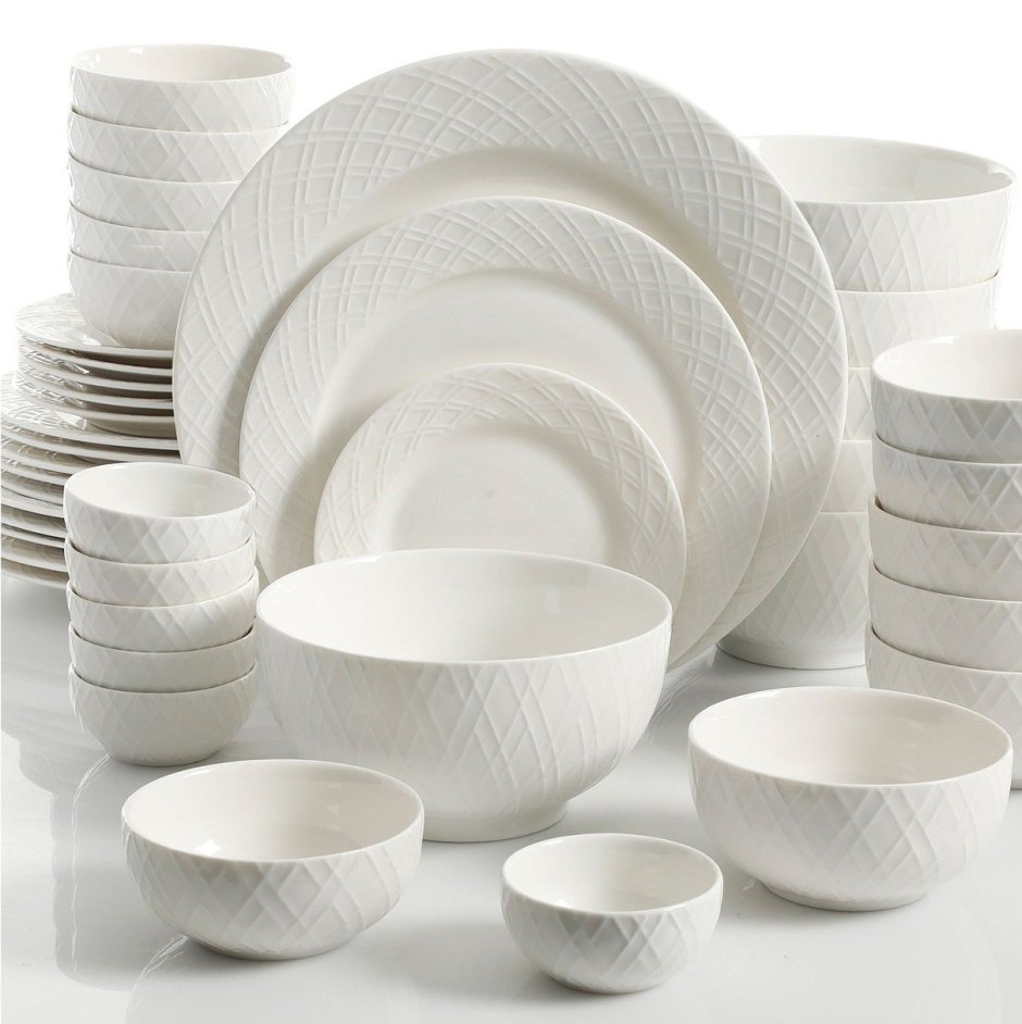 Белая столовая посуда