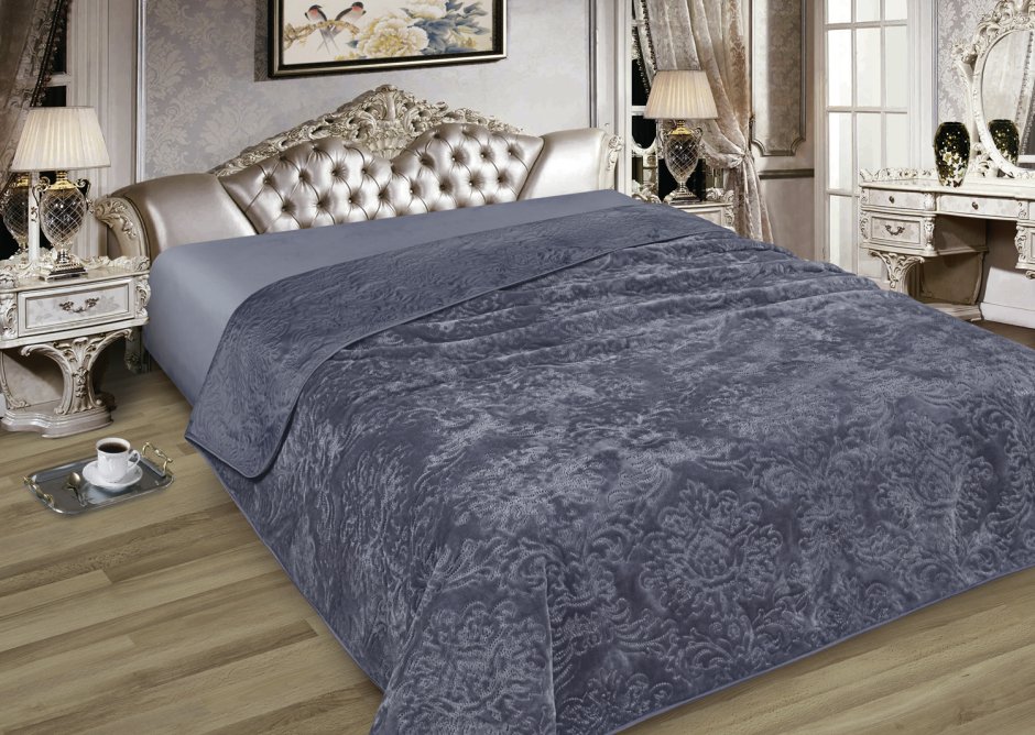 Покрывало мех 230х250 Silver Долорес Marianna