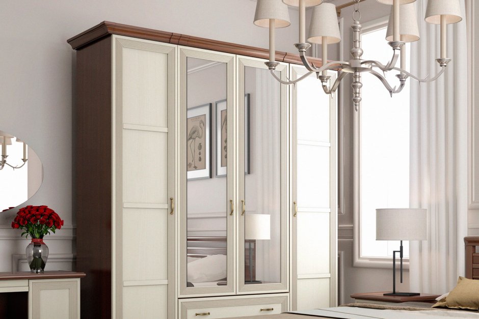 Интерьер спальни в классическом стиле