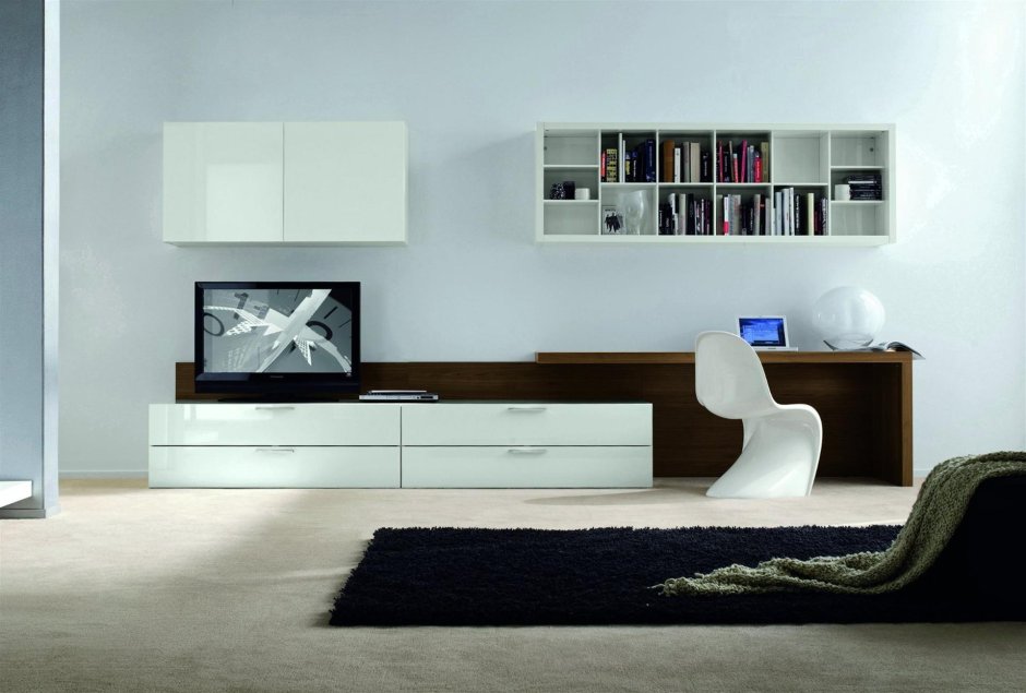 Тумба под телевизор с рабочим местом