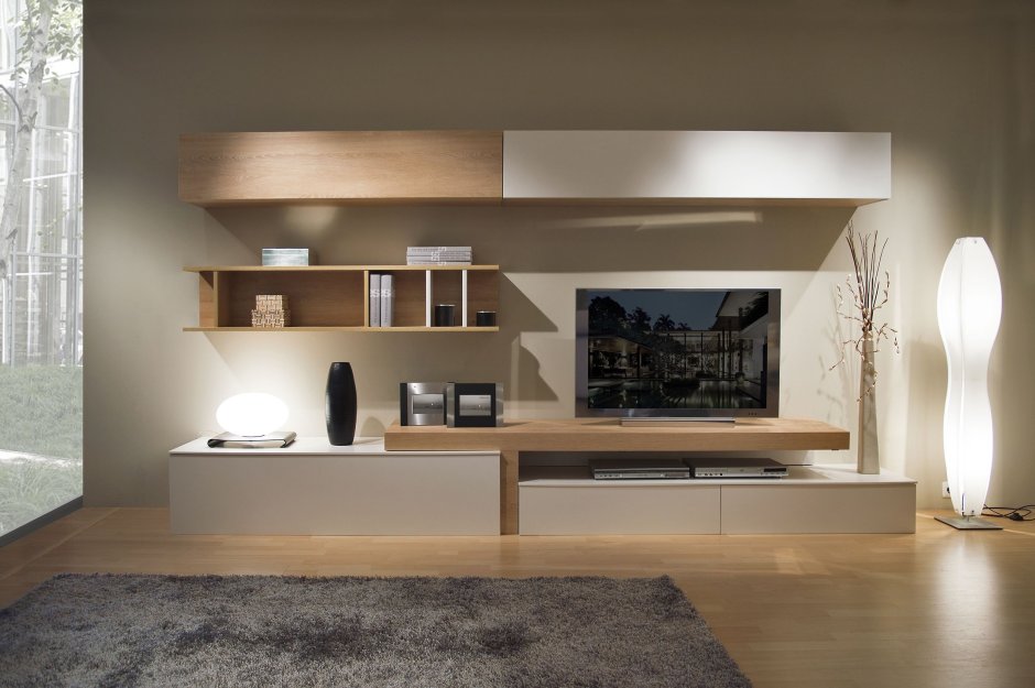 Стенка со столешницей в гостиную