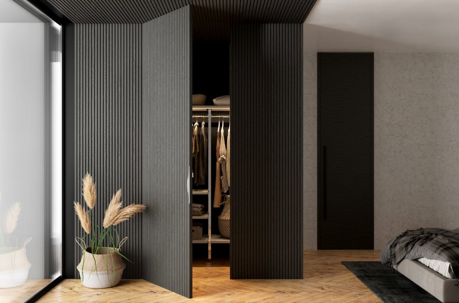 Гипсовая 3д панель рейка