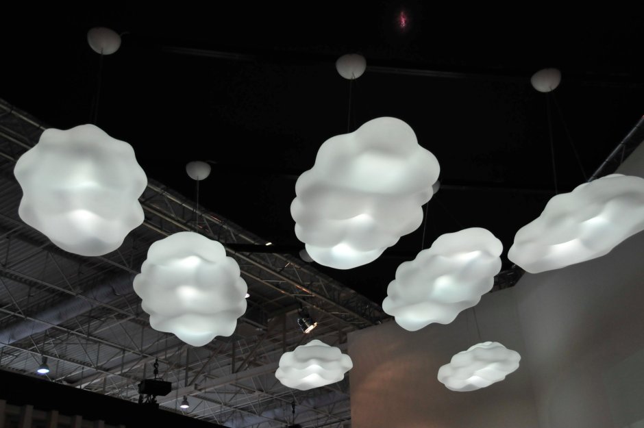 Светильник облако из ваты