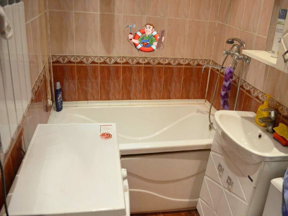 Развернуть ванну в хрущевке