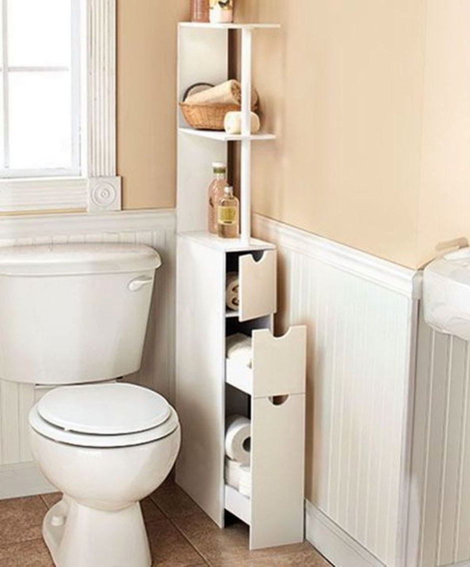 Полки в туалете