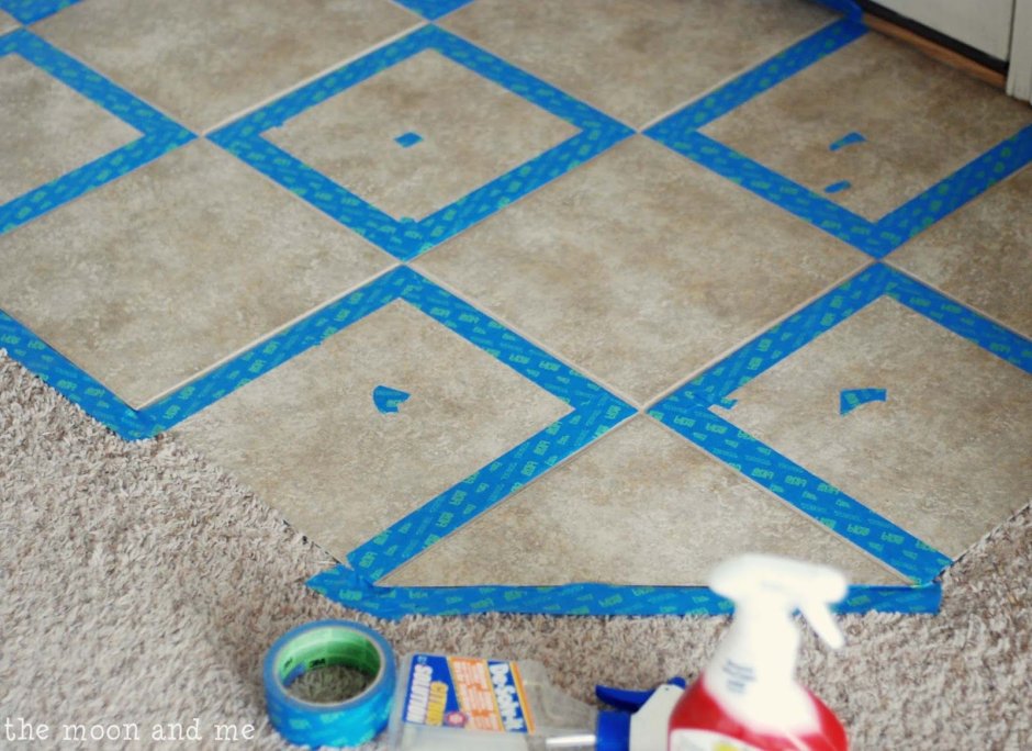 Крашеная плитка