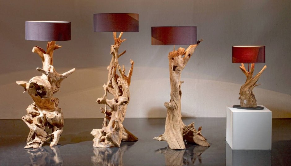 Светильник из коряги