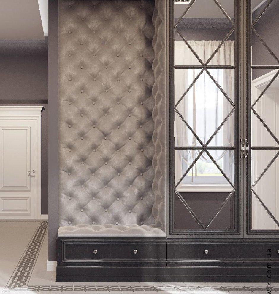 Шкаф купе пескоструй ромбы классика