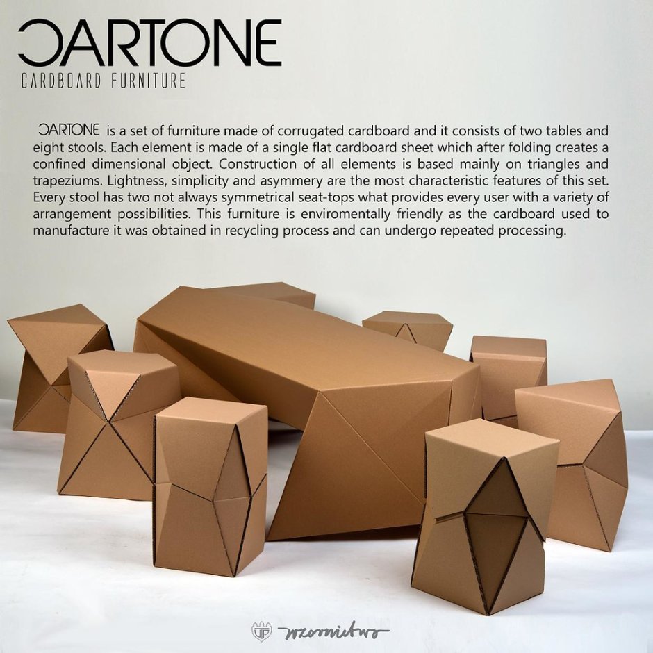 Конструирование мебели из картона
