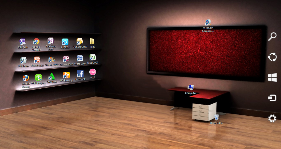 Полки для ярлыков на рабочем столе