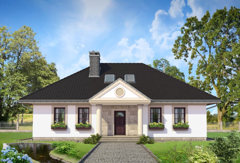 Одноэтажный дом z378