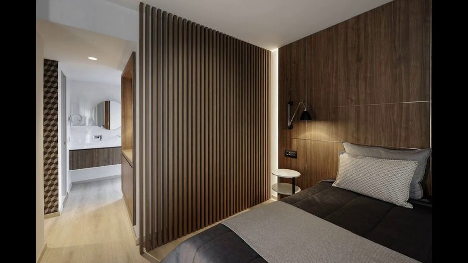 Гипсовая панель рейка в интерьере