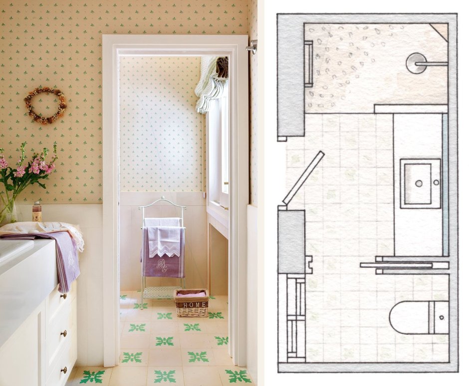 Совмещённый санузел с душевой