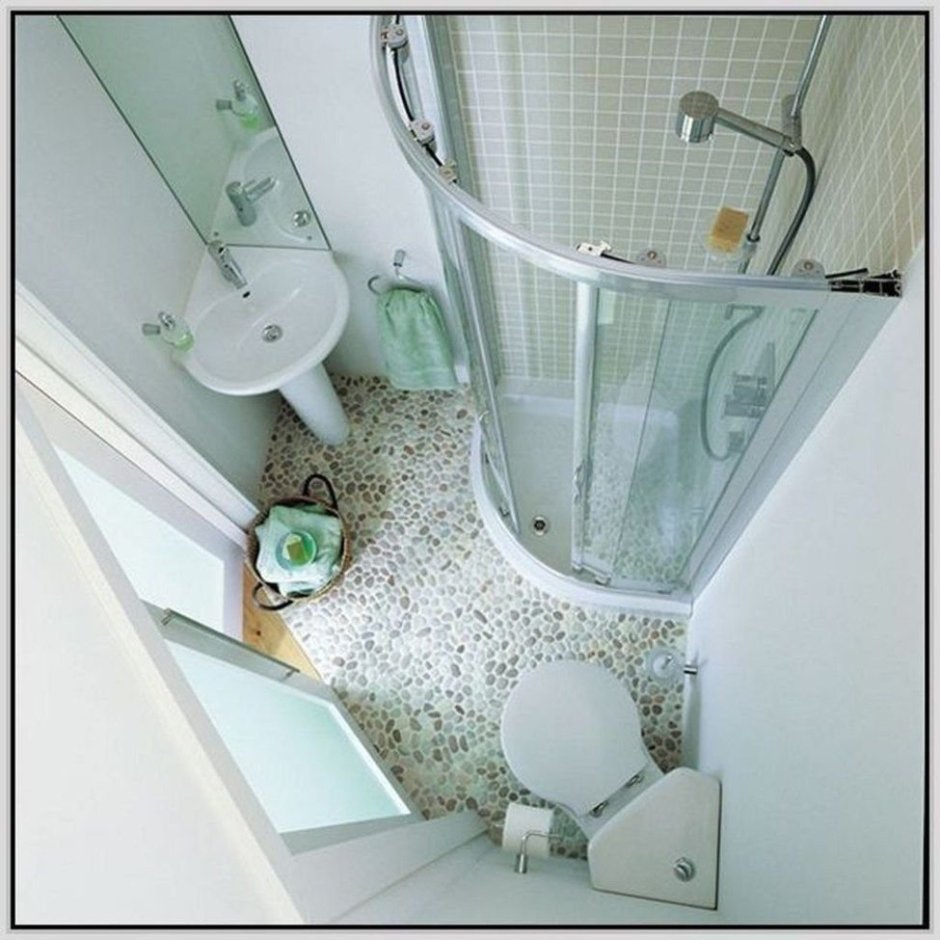 Совместный санузел с душевой