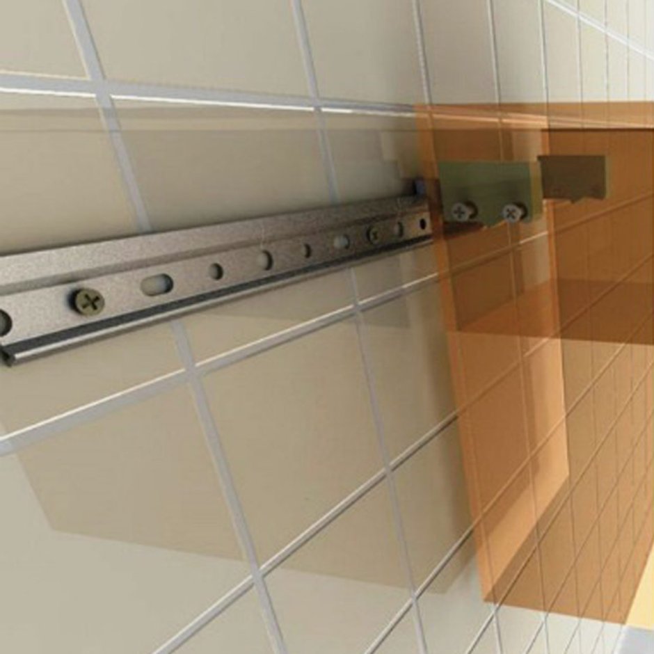 Кухня с открытыми полками и шкафами