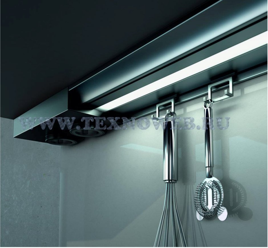 Рейлинг с подсветкой для кухни