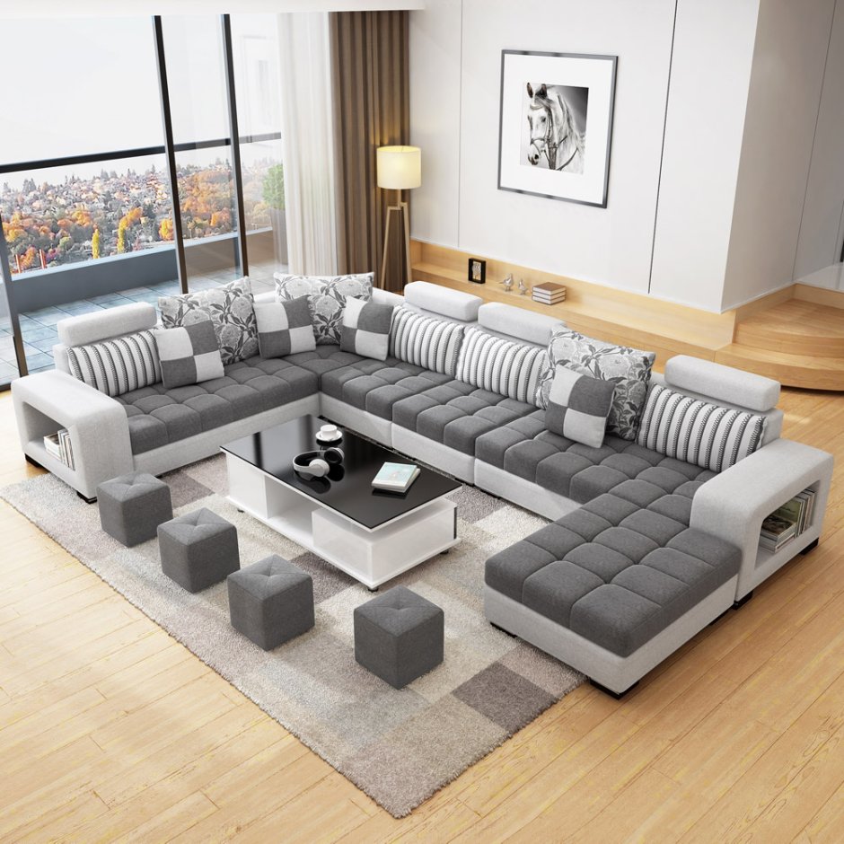 Большие диваны для гостиной