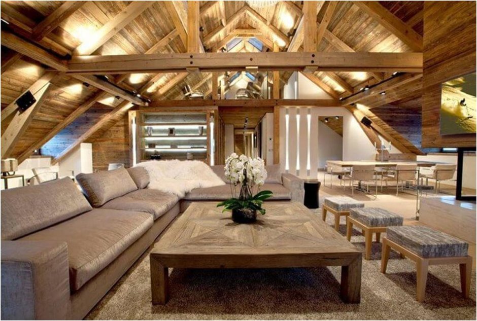 Барнхаус интерьер