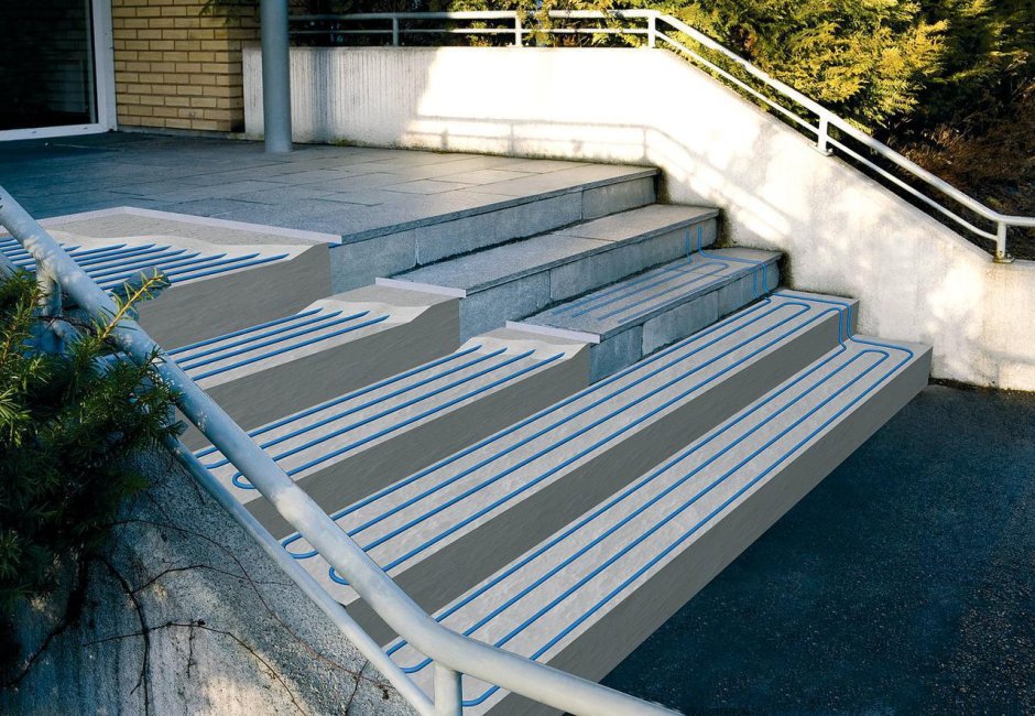 Системы снеготаяния для открытых площадок