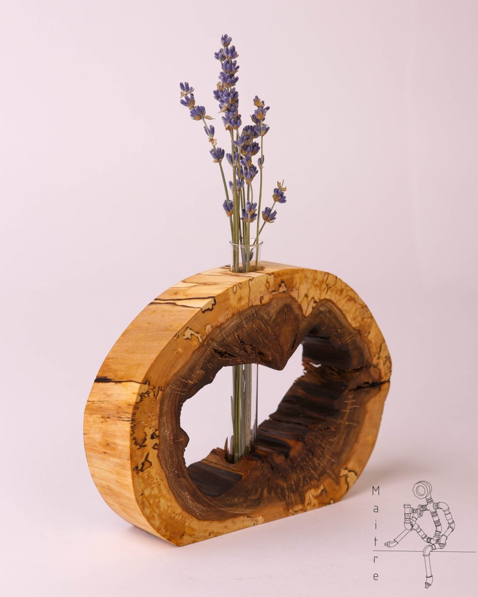 Люстра из слэба дерева