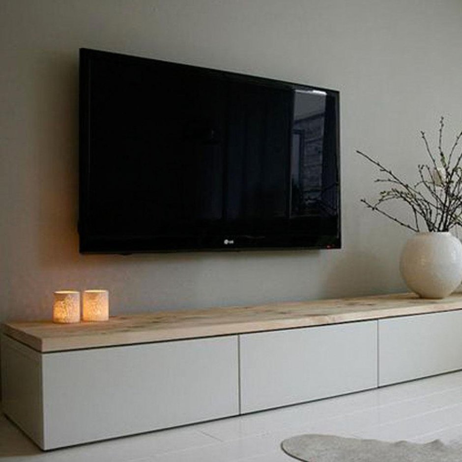 Подвесная тумба под телевизор икеа