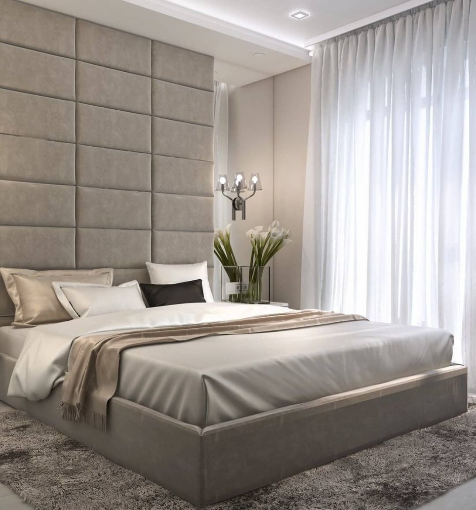 Мягкие стеновые панели для спальни