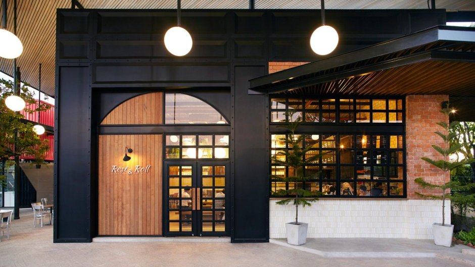 Кафе экстерьер в современном стиле