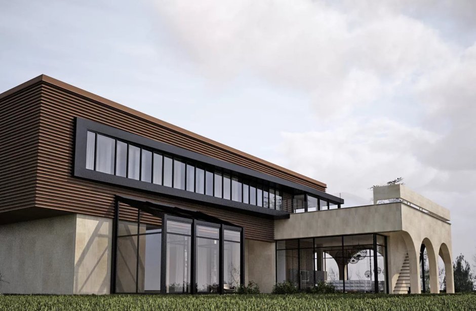 Современные здания кафе