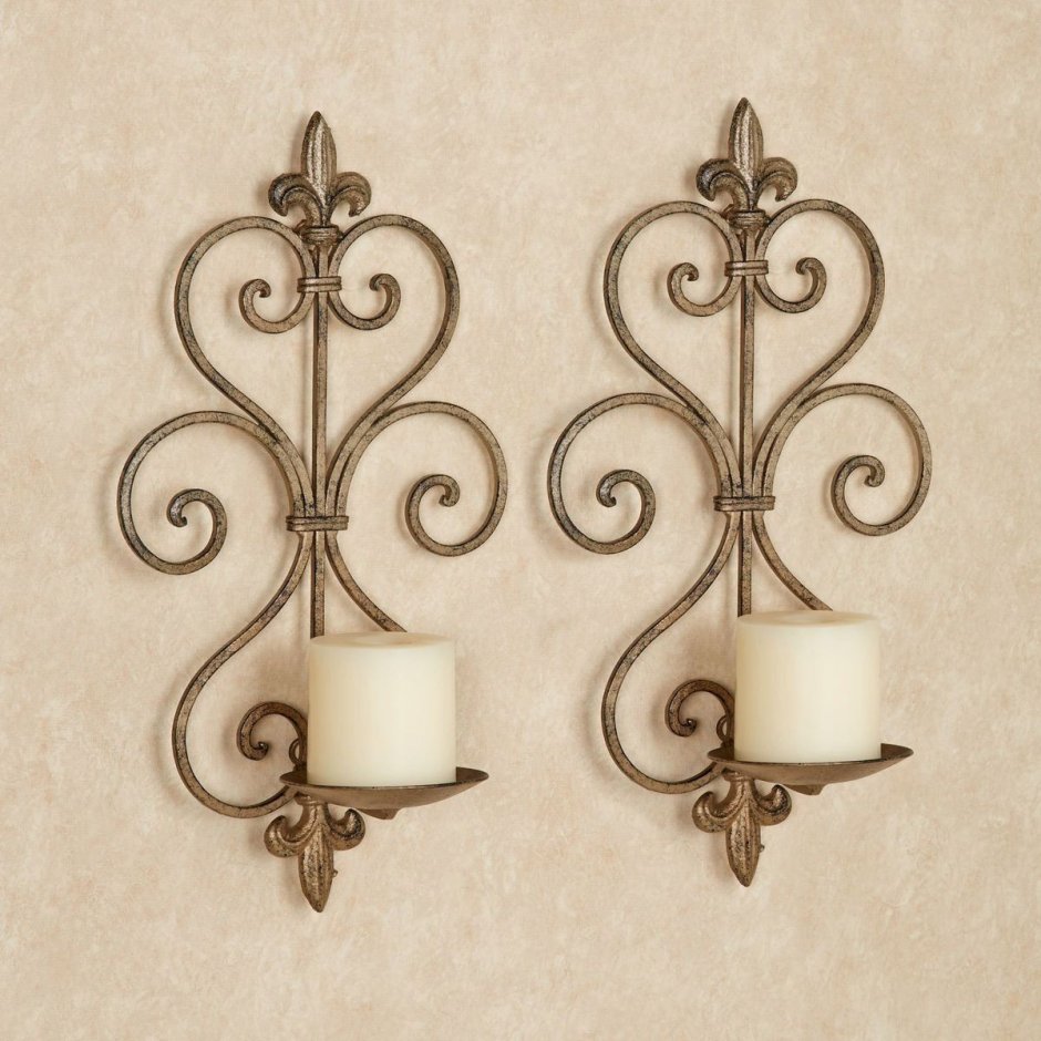 Подсвечники на стену в стиле Кантри