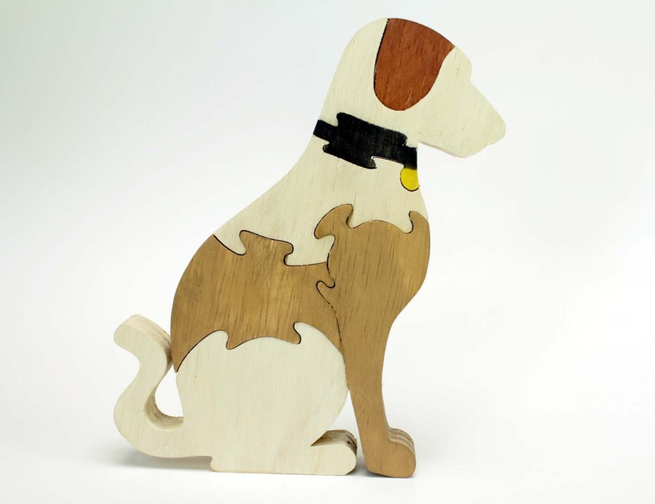 Резьба по дереву собаки