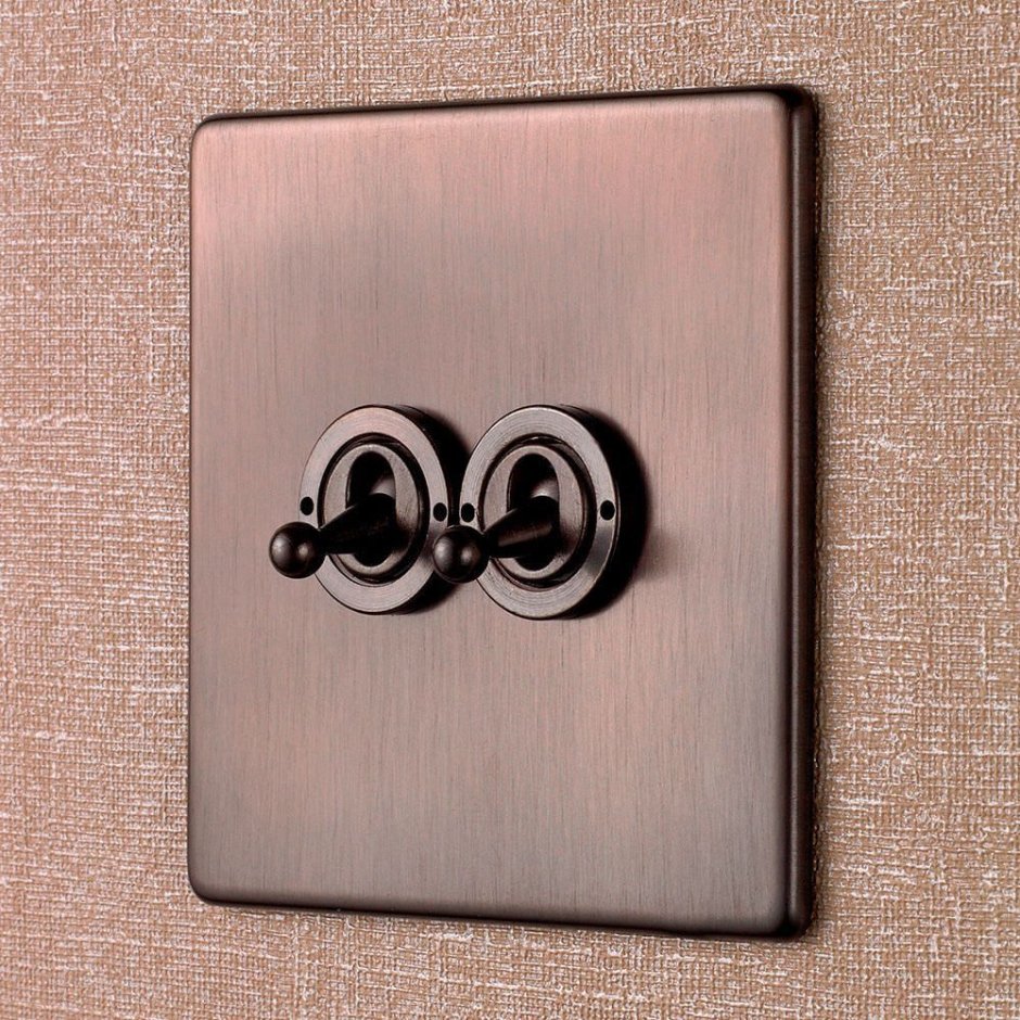 Выключатели и розетки в стиле лофт