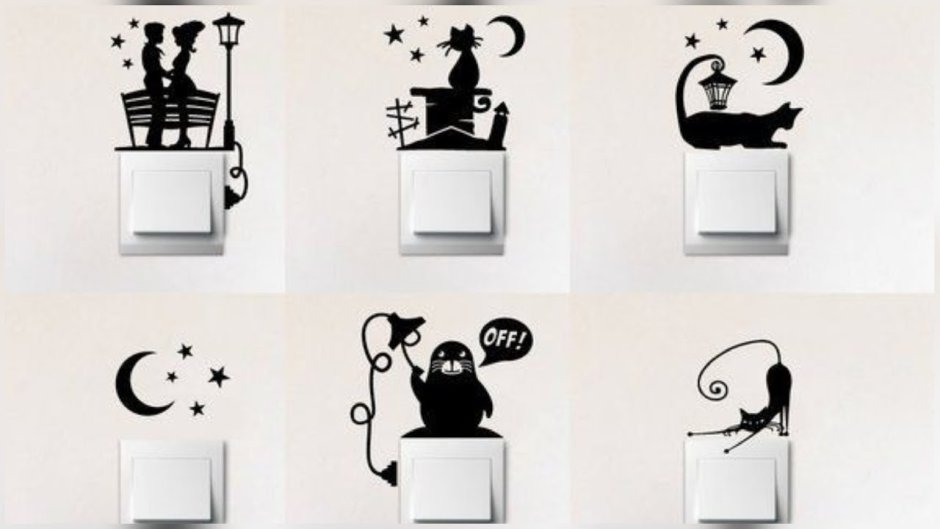 Трафареты для декора стен прикольные