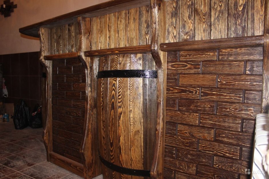 Отделка стен под старину