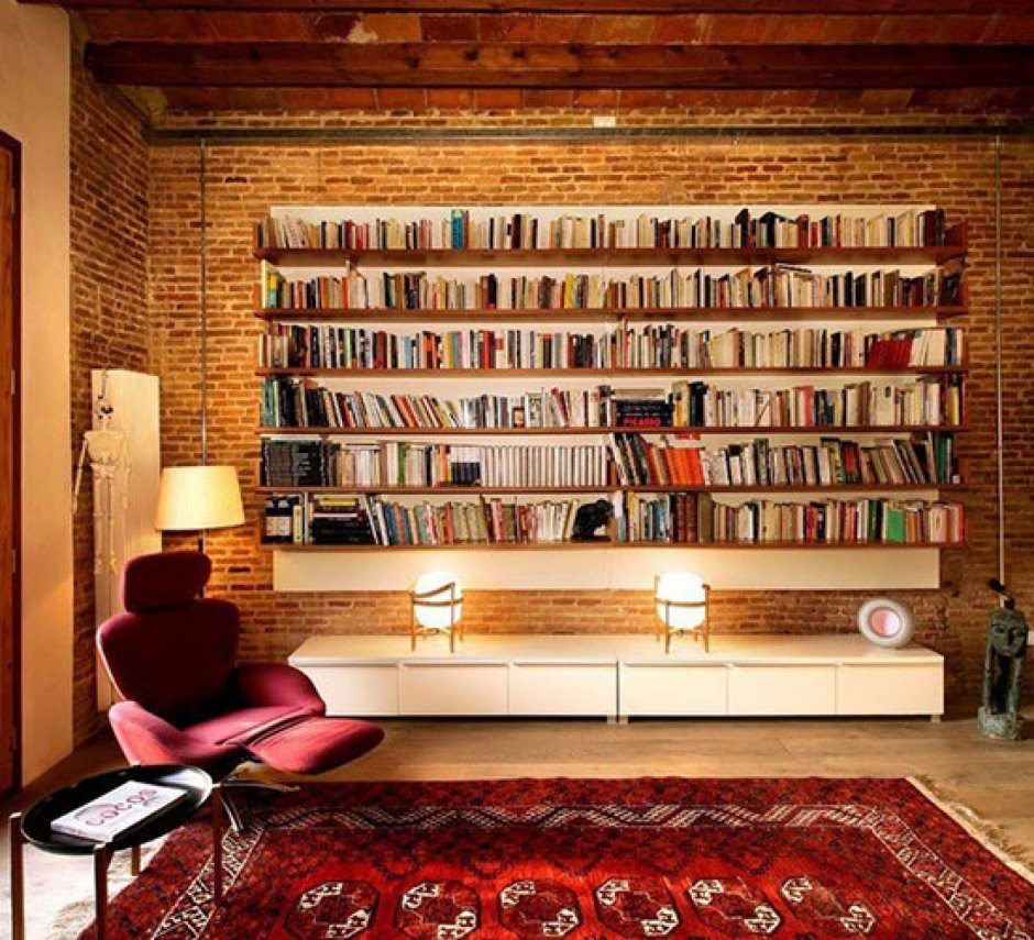 Книжный шкаф в стиле лофт