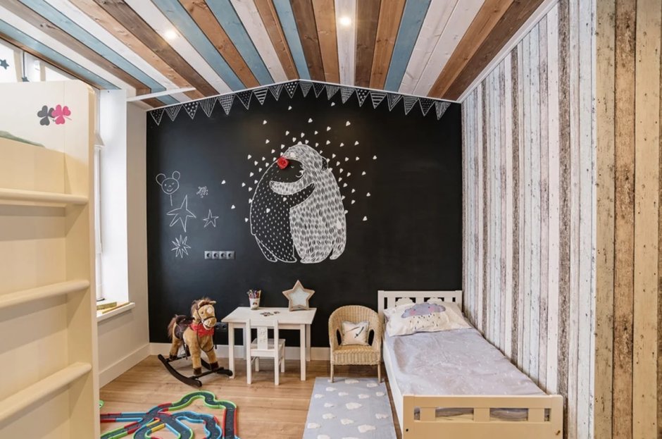 Отделка стен в детской