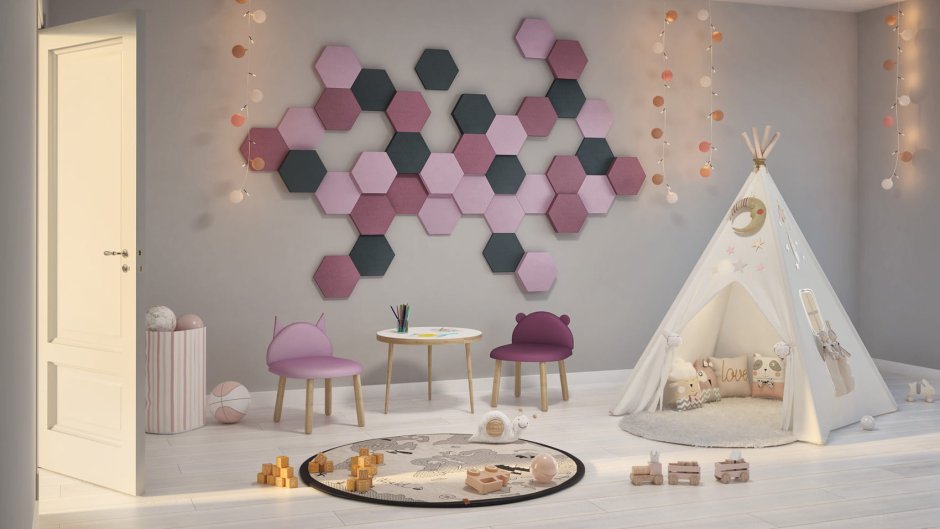 Мягкие стеновые панели для детской
