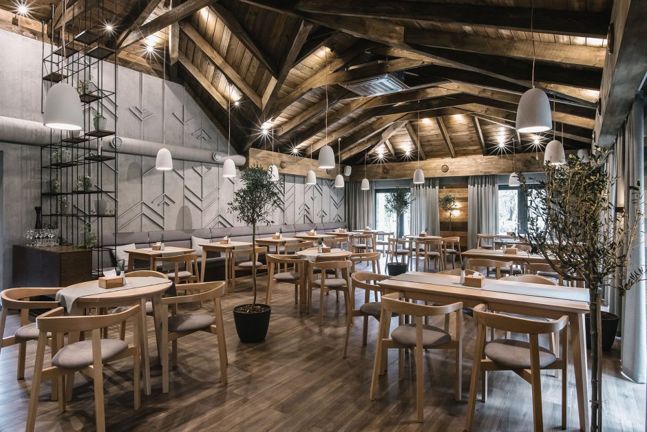 Экостиль в кафе