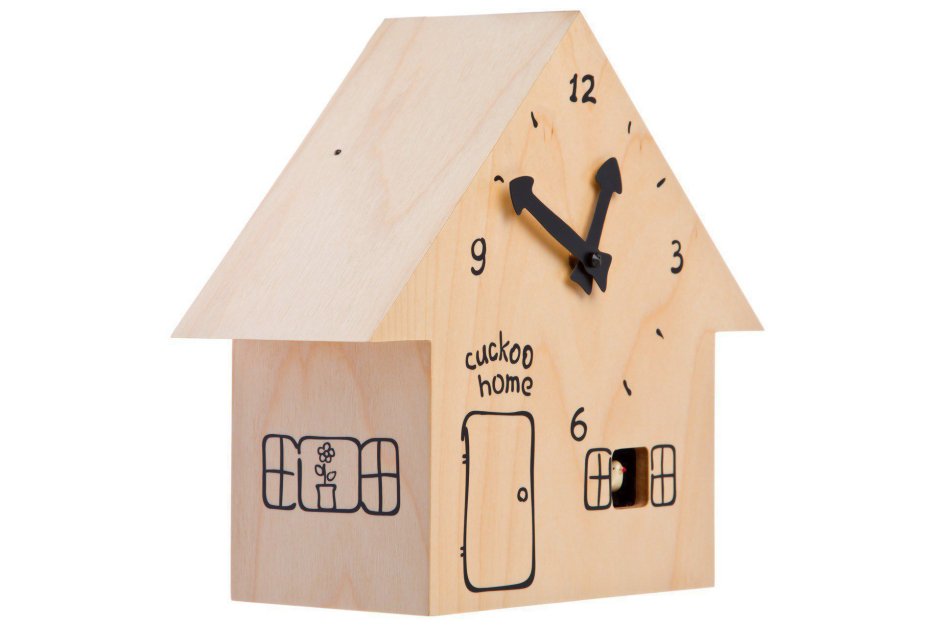 Скворечник в виде часов