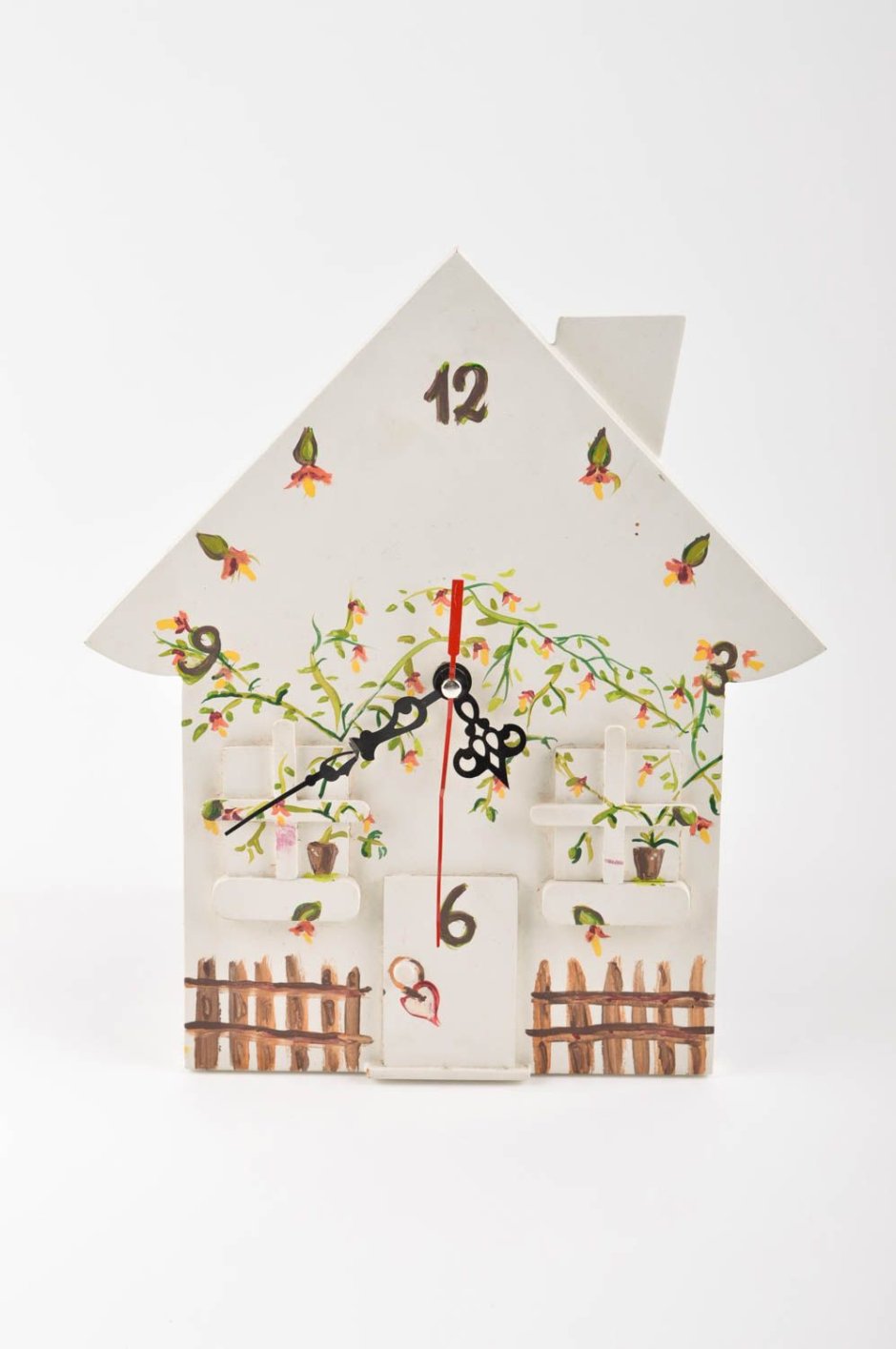 Часы в виде домика настенные
