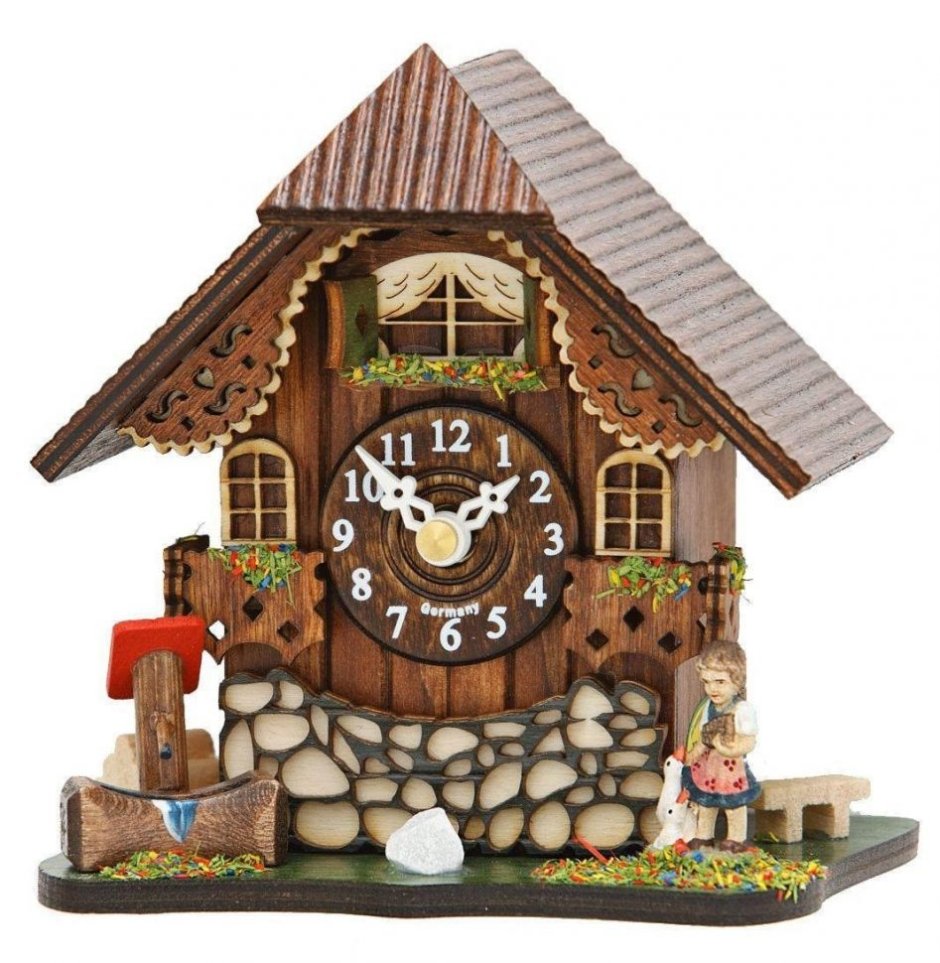 Часы и домик